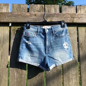 Denim High Waisted Shorts